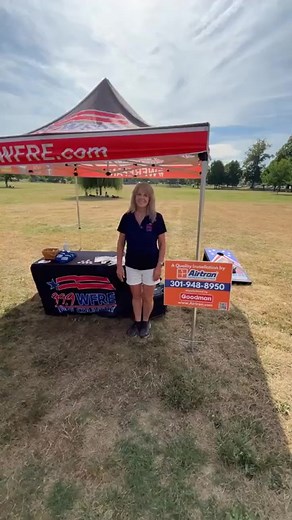 We’re down at Baker Park for the Summer Concert Series with Airtron Heating & Air Conditioning - Midatlantic. DuPont Brass will be taking the stage for the free concert at 7 pm, come stop by and bring a canned food item for the Frederick Food Bank! | Free Country 99.9 WFRE