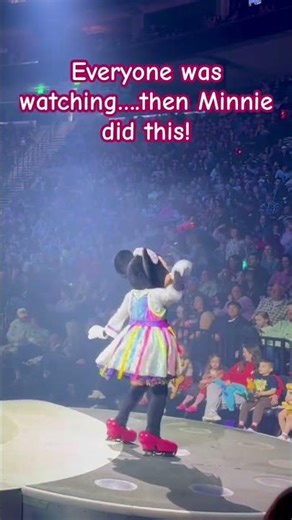 She STOLE the show… wait for Minnie’s moment 🐭✨ #disneyonice #minniemouse #disneymagic #familyfun