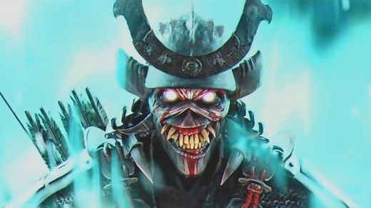 Watch Iron Maiden’s Eddie reborn as a blood-thirsty Samurai in the animated video for The Writing On The Wall