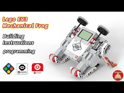 LEGO EV3 Mechanical Frog |building instructions and programming|[lego ev3 45544+45560 Core Set]