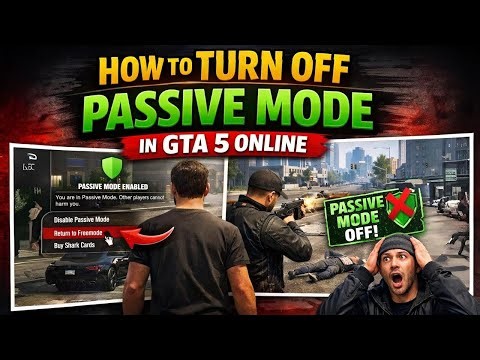 How To Turn On & Off Passive Mode In GTA 5 Online - Full Guide