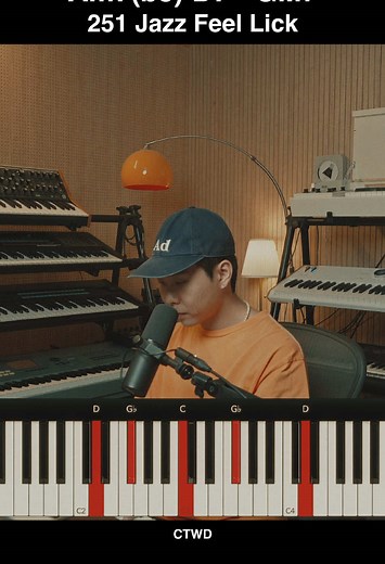 Learn Easy 251 Jazz Lick on Piano