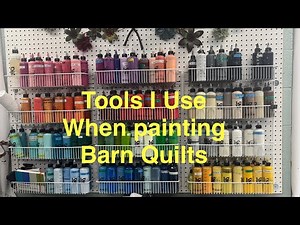 Making Barn Quilts: 🖋️📏🖌️ The Tools that I Use 🖌️📏🖋️ Video #111