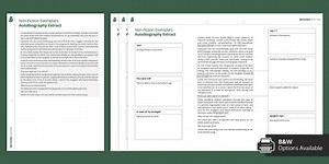 Autobiography Exemplar Resource Pack
