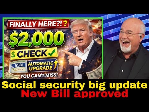 Finally Here?! $2,000 Stimulus CHECK for 2026 + Automatic SSDI Upgrade You Can’t Miss! Dave Ramsay