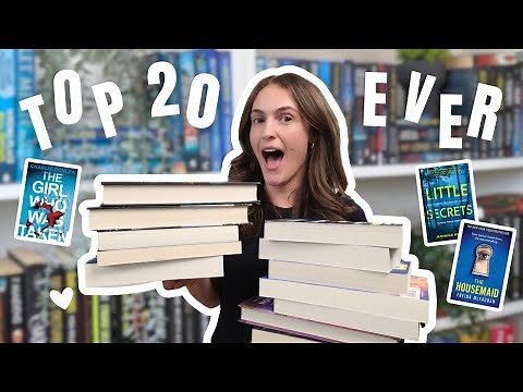 Top 20 thriller books EVER 📖 🎧 🌊 | booktube