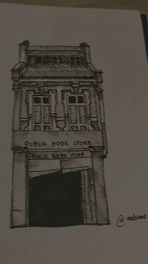 public book store📚 #art #artist #fypシ #love #wave2earth #sketch #loosesketch