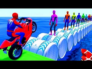 الرجل العنكبوت انقاذ باتمان Spider-Man Rescue batman vs iron man vs venom funny Game GTA 5 superhero