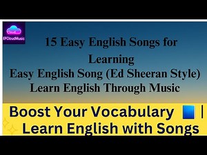 LIVE: 15 Easy English Songs for Learning | Comprehensible Input + Relaxing Music Collection