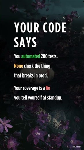 💻 Checked our test coverage yesterday. 87%.