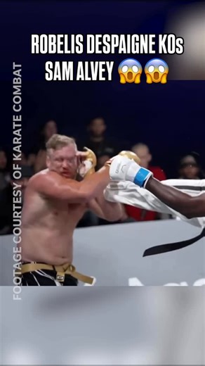 MMA Junkie on Instagram: "Robelis Despaigne brutally knocked out Sam Alvey to win the Karate Combat heavyweight title 😳😲 #KC58 (🎥 via @karatecombat)"