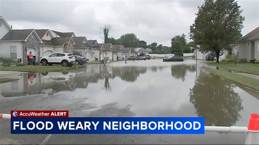 Storm damage cleanup continues in Edgewater Park, NJ