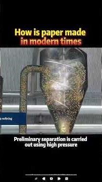 How is paper made in modern times #knowledge #science