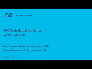 Wireless TAC Tools: Tips and Tricks - Video