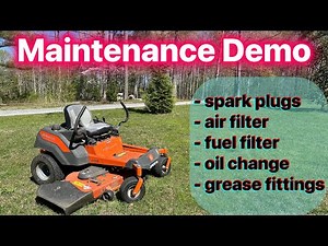 Maintenance on Husqvarna Zero Turn Mower