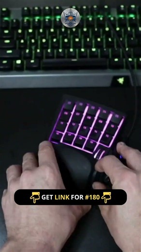 180 Razer Tartarus V2 gaming keypad with 8-way thumbpad! 🎮⚡ (Link Below 👇) #shorts