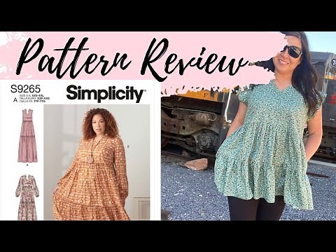 SIMPLICITY # 9265 PATTERN REVIEW~EASY SUMMER TIERED DRESS.
