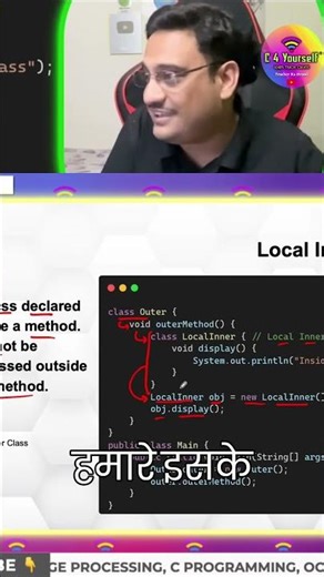 Local Inner Class Explained: Learn Object Creation in Minutes! #shorts