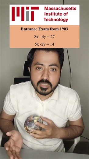 Can you find the value of x & y? Drop your answers down below👇🏼 [SAT Math, MIT, Entrance Exam, I