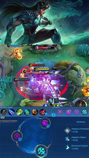 Chou best Build Full Damage Mobile Legends Part22 #mlbb #mobilelegends #chou #choumontage