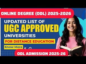 ugc approved university lists for distance education 2025 l Open & Distance institution list 2025-26