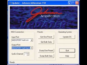 Storing and Receiving Patches in the Johnson Millennium 150 and 250