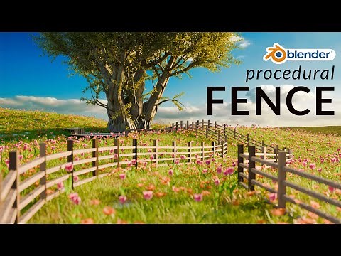Blender Tutorial - Lets make a Procedural Fences with Geometry Nodes