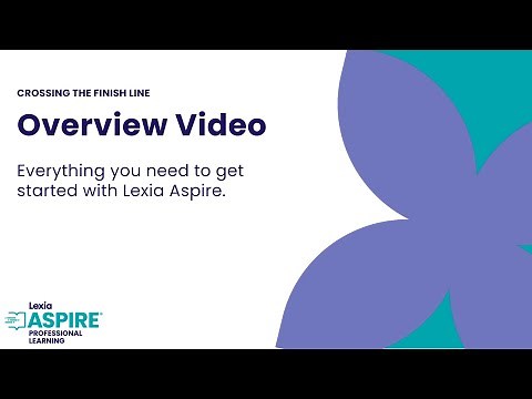Lexia Aspire® Professional Learning Overview
