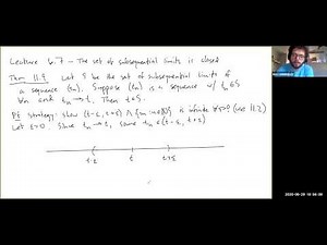 Lecture 6.6 - The Set of Subsequential Limits is Closed