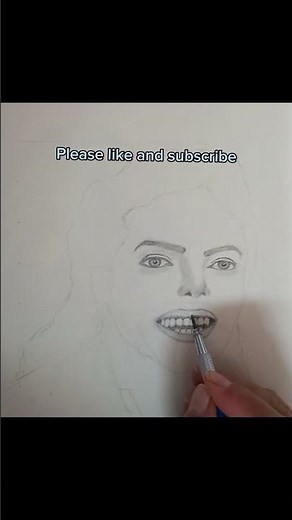Michael Jackson's Realistic Face Drawing Tutorial #drawing #Michaeljackson