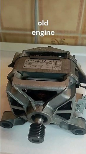 Broken motor in washing machine - before and after replacement