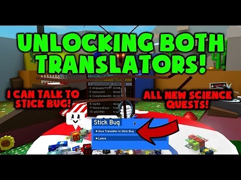All Science Bear Quests - TWO Translators! - Roblox Bee Swarm Simulator
