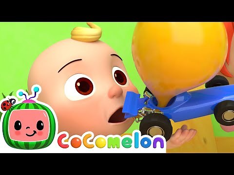 Toy Balloon Car Race! | ‪@CoComelon‬ & Kids Songs | Learning Videos For Toddlers