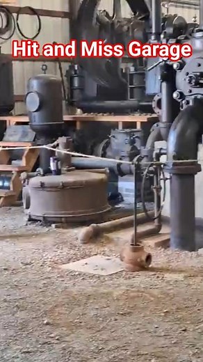 See the the 175 HP Otto Gas Engine running at Coolspring in the Power Tech building #hitmissengines