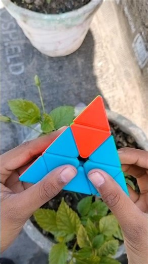 twisted pattern in pyramid cube #ytshorts #shorts