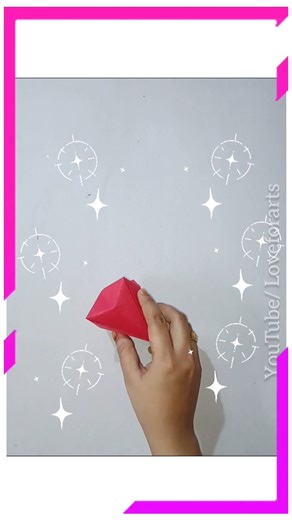 3D Diamond Paper Craft | Easy DIY Tutorial || #shorts #craft