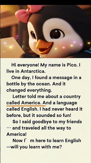 Simple, clear, and slow American English. Learn English with Pico EP1