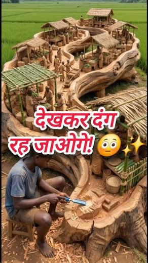 लकड़ी में कमाल की कलाकारी करता लड़का 😱🔥 | Amazing Wood Art Skills