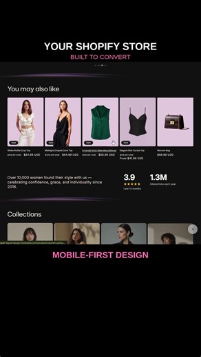 I design and customize Shopify stores that look professional, modern, and built to convert visitors into customers. Whether you’re launching a new brand or improving an existing store, I can help you create a clean, high-quality ecommerce experience. My work focuses on strong layouts, clear product presentation, and sections that increase conversions. I build stores that not only look good but also help customers trust your brand and buy faster. Services include: • Shopify theme installation • S