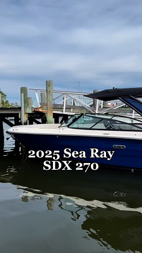 From cruising with friends to family fun on the water, the 2025 Sea Ray SDX 270 is built for every moment! | MarineMax New York