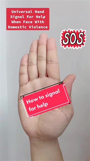 SOS hand signal #handgestures #mentalhealthawareness #sos #callforhelp #handsignalforhelp