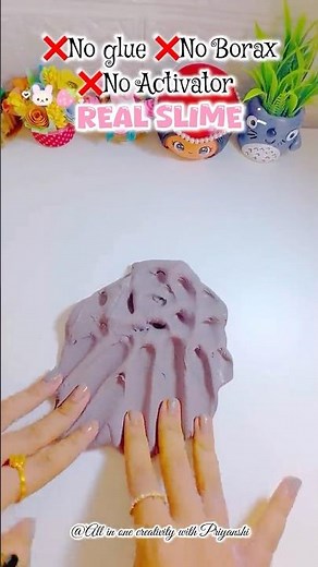 How To Make A ❌No Glue ,❌No Borax Slime / Homemade Diy Slime without❌ glue, ❌borax , ❌activator !!?