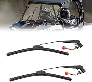 Amazon.com: KEMIMOTO UTV Windshield Wiper Kit Hand Operated Manual Windshield Wiper for Hard Coated Or Glass Windshields Compatible with Maverick X3 Commander Defender Pro Golf Cart(2PCS) : Everything Else