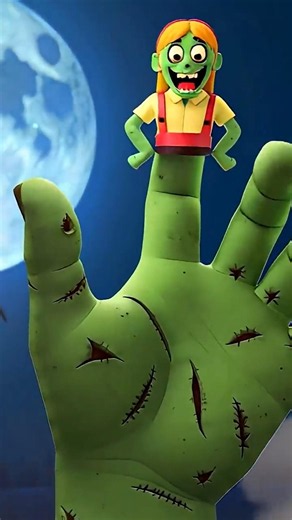 Spooky Mommy Zombie Finger Family #shorts #halloween2026 #allbabieschannel