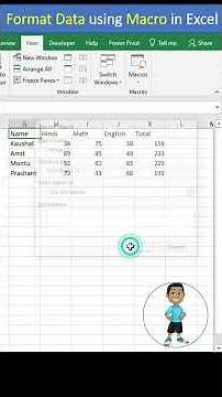 Format data using macro in excel #excel #exceltips #exceltutorial #msexcel #shorts #youtubeshorts