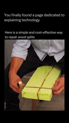 Technology Explained on Instagram: "Follow @explaining.tech to learn everything about technology one post at a time 🧠⚙️ Wood splits can ruin a beautiful piece of furniture or a structural beam, but you don’t always need expensive replacements to fix them. The secret to a professional-grade repair lies in a simple application of capillary action and cross-linking chemistry. For fine cracks, the most effective “hack” used by woodworkers is combining thin Cyanoacrylate (CA) glue with fine sawdust