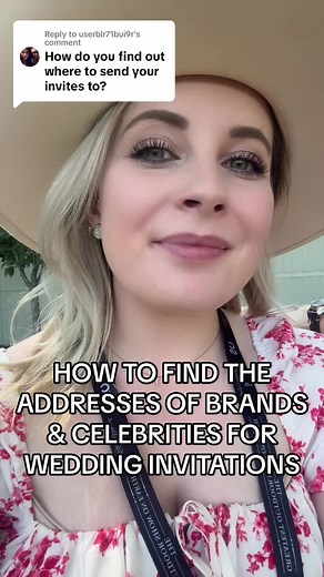 How to Find Addresses of Brands & Celebrities for Wedding Invitations