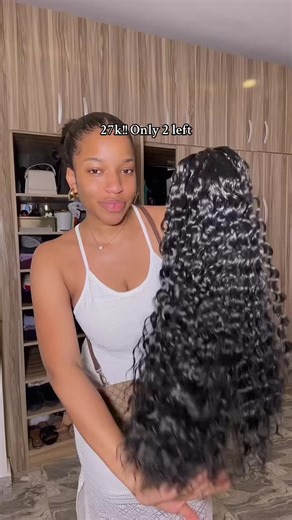 Medium fibre curly drawstring in 24”😍