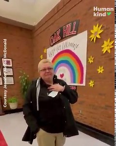 159K views · 1.8K reactions | Her family is in Ukraine. So these school children showed their beloved custodian she's not alone.  | Humankind | Facebook