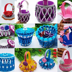 5K views · 162 reactions | Most Beautiful Easter Paper Basket Making Very Easy Tutorial at Home Make Your Own Hand Wedding Favour Flower Basket  #handmade #viralvideo #diy | Origami Art & Crafts | Facebook